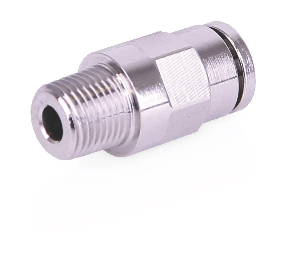 CSP Outlet Fitting - G-Lock Push-To-Connect Stud - 1/4 inch Hose Stud x 1/8 inch NPT male straight, 2000 psi - Ysert