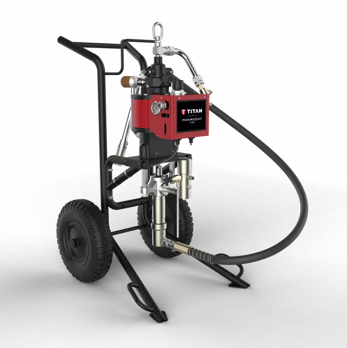 Titan PowrCoat Series 730 30:1 3000 PSI @ 4.0 GPM Airless Paint Sprayer - Cart - Ysert