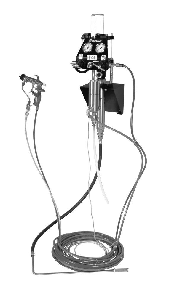 BINKS MX412 12:1 Pump Wall Mounted System for Air-Assist & Airless Finishing - Ysert