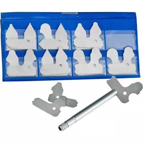 Grizzly G9613 - 17 pc. Radius Gauge Set - Ysert