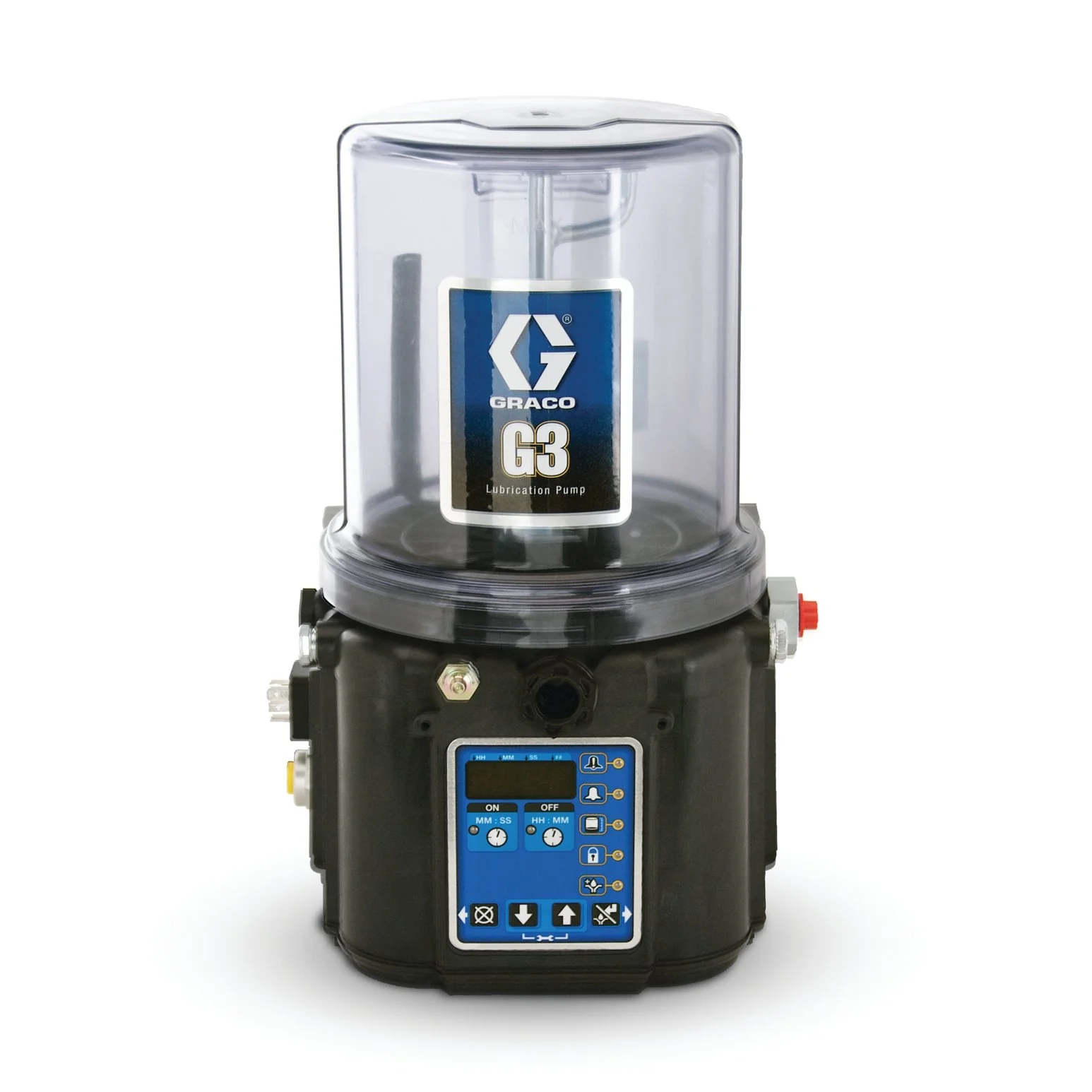 Graco G3™ Pro Oil Lubrication Pump, 24 VDC, 2 Liter, Low Level with Controller, Remote Manual Run, CPC - Ysert