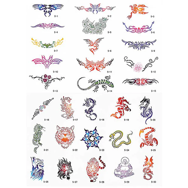 Paasche Tattoo Stencil Book (30 Designs) - Ysert