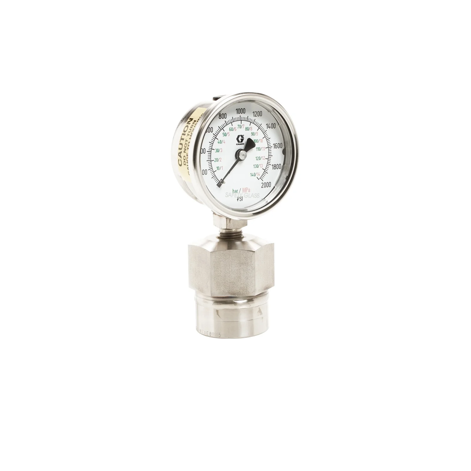 Stainless Steel Fluid Gauges with Dampeners, 0-2000 psi (0-140 bar) 1/4 in npt(f) - Ysert