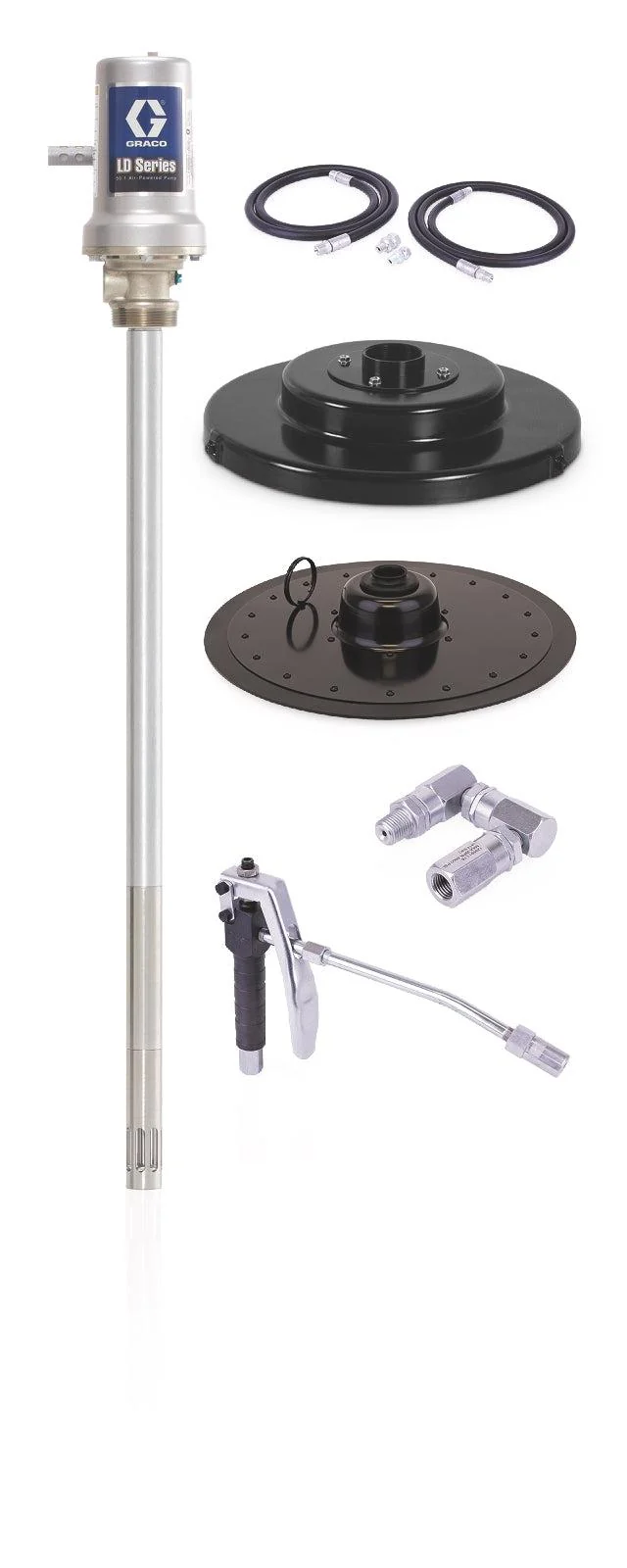 Graco LD Series 50:1 120 lb (54 kg) Grease Drum Pump Package - BSPP - Ysert
