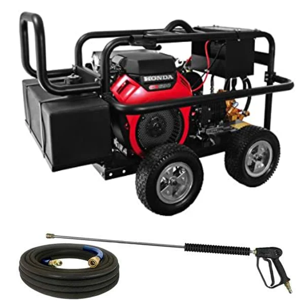 BE Industrial Series 5000 PSI @ 5.0 GPM HONDA GX690 Triplex COMET TW5050 Belt Drive Cold Gas Pressure Washer - Ysert