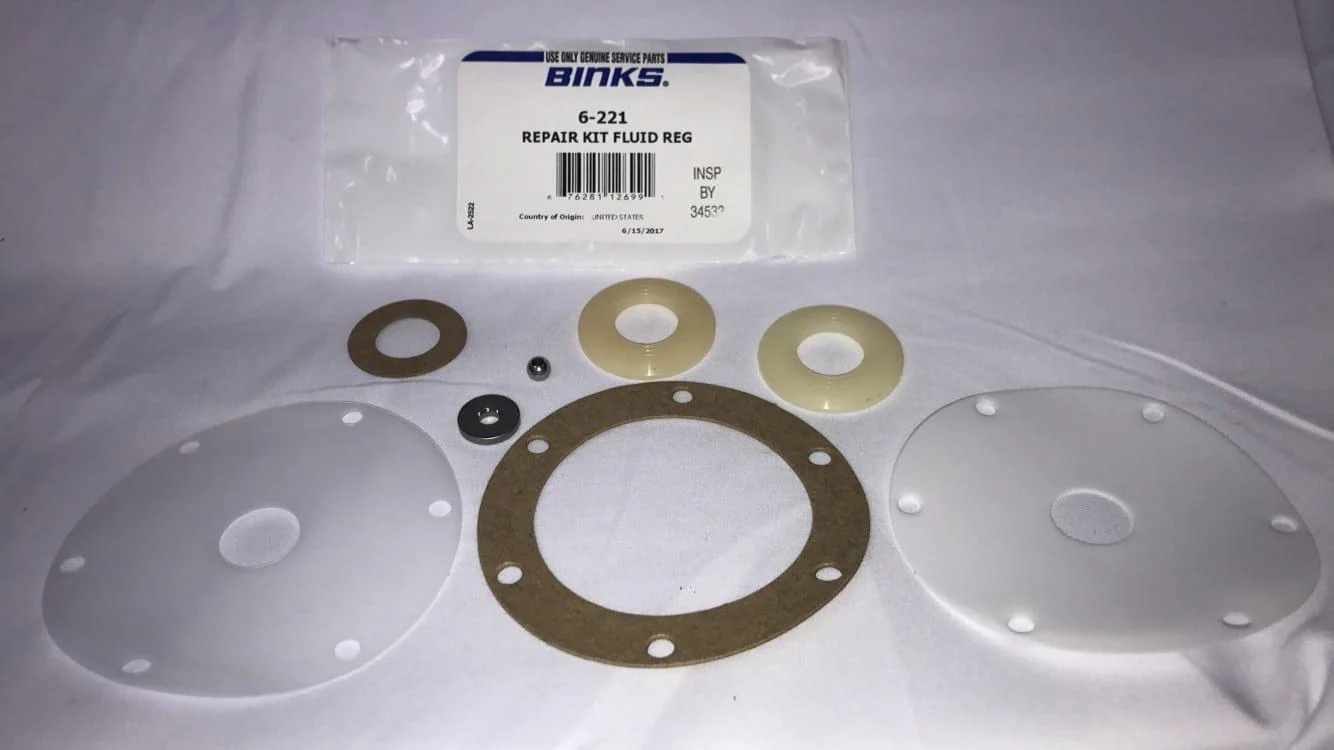 Binks 6-221 Repair Kit, 84-345,84-412 - Ysert