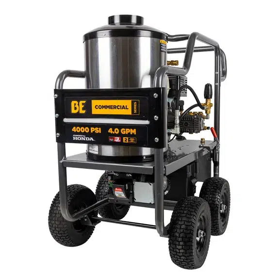 BE HW4013HC 4,000 PSI - 4.0 GPM Hot Water Pressure Washer with Honda GX390 Engine and Comet Triplex Pump - Ysert