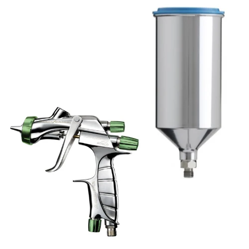 IWATA LS400-1505 Gravity Feed Hand Spray Gun w/ PCG10D-2 1000ML Aluminum Cup & ET15 Nozzle - Ysert