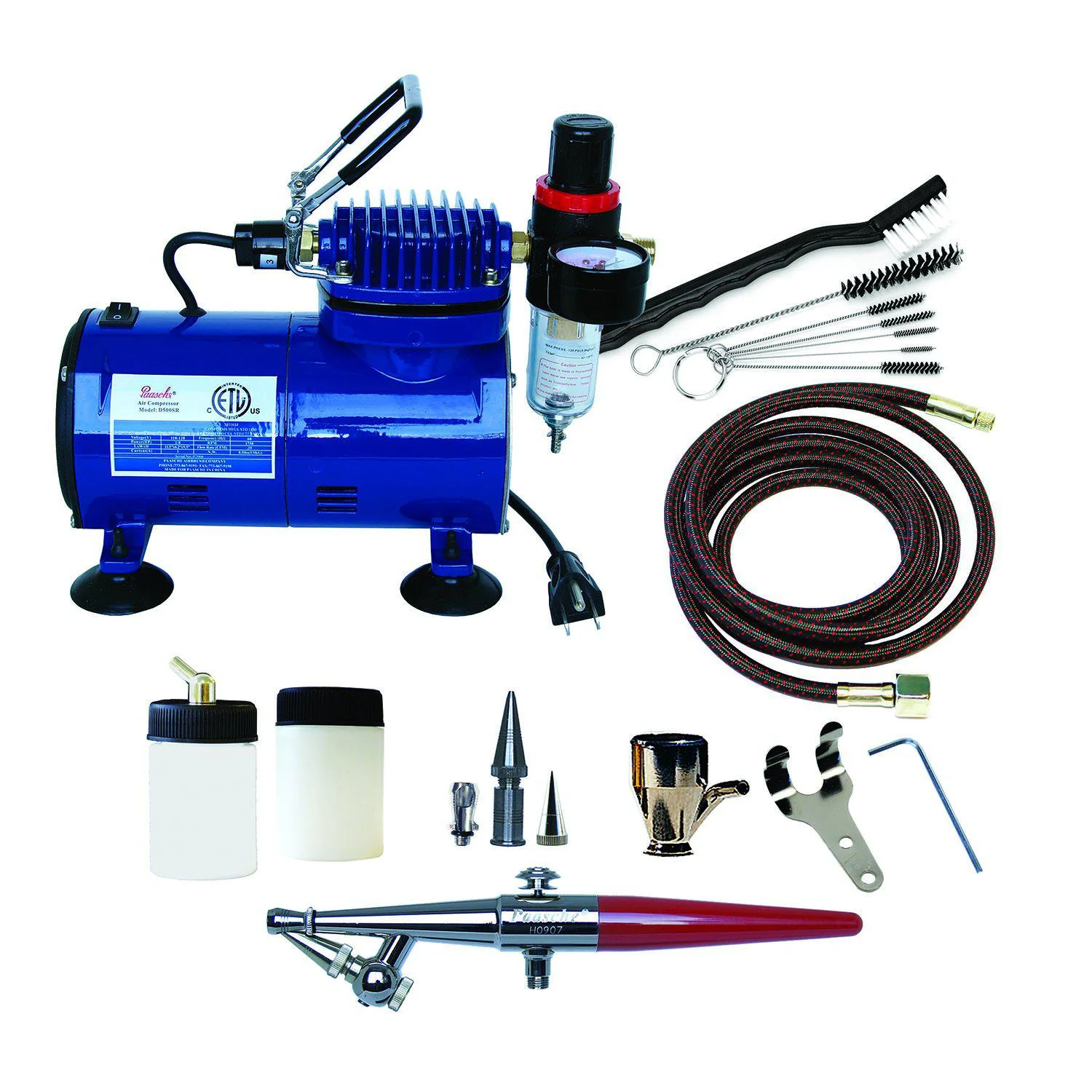 Paasche Airbrush Package (H-Set, D500SR & AC-7) - Ysert