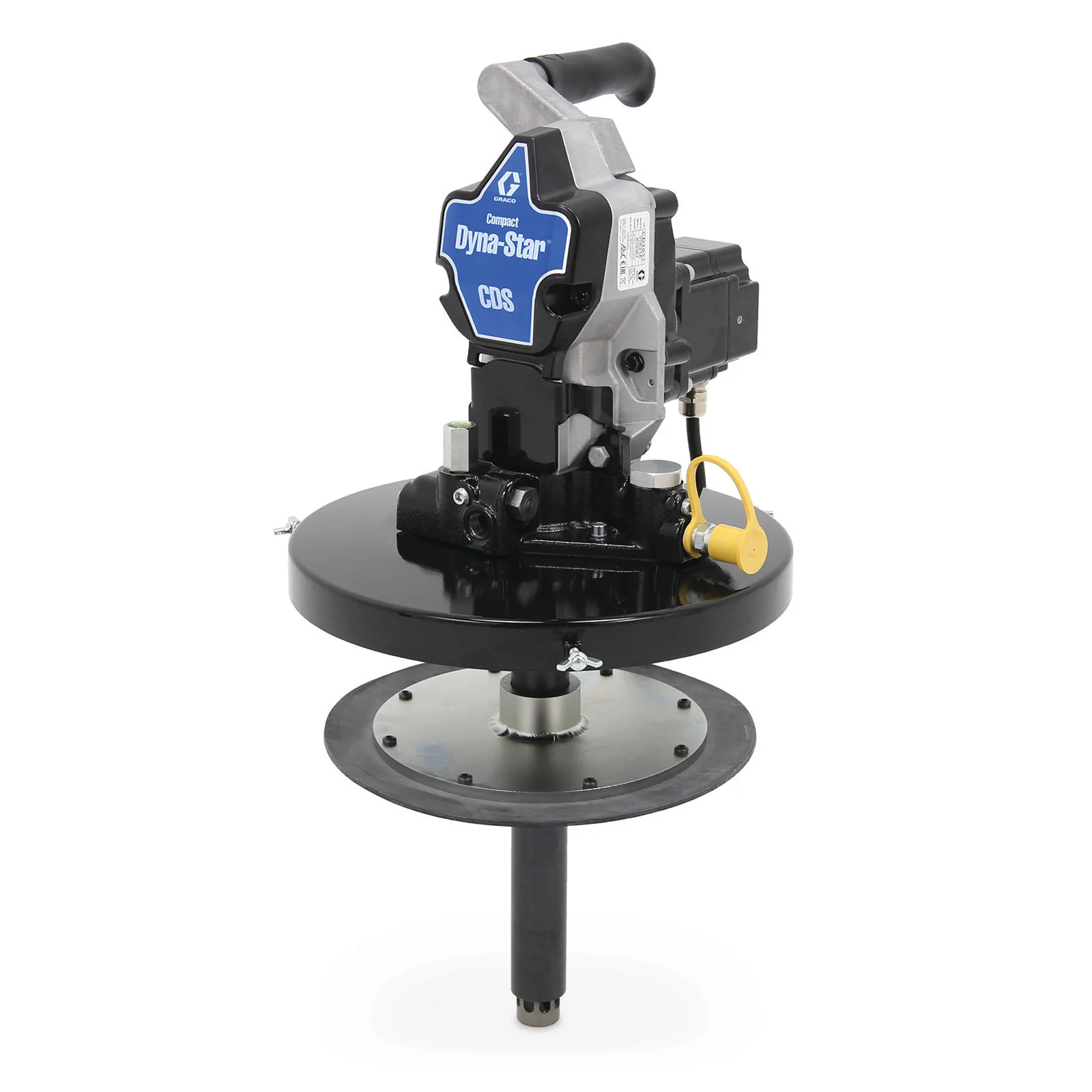 Graco Compact Dyna-Star® 24 VDC Series progressive 35 lb Oil or Grease Bucket Kit, Pump, Lifting Handle, Level Reporting - Ysert