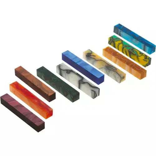 Grizzly T32321 - 10 Pack of Acrylic Pen Blanks - Set 2 - Ysert