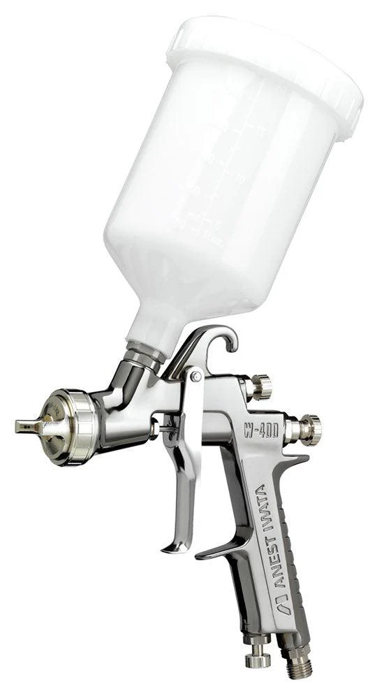IWATA W400-162G Gravity Spray Gun w/ PCG6PM 600ML Plastic Gravity Cup - Ysert
