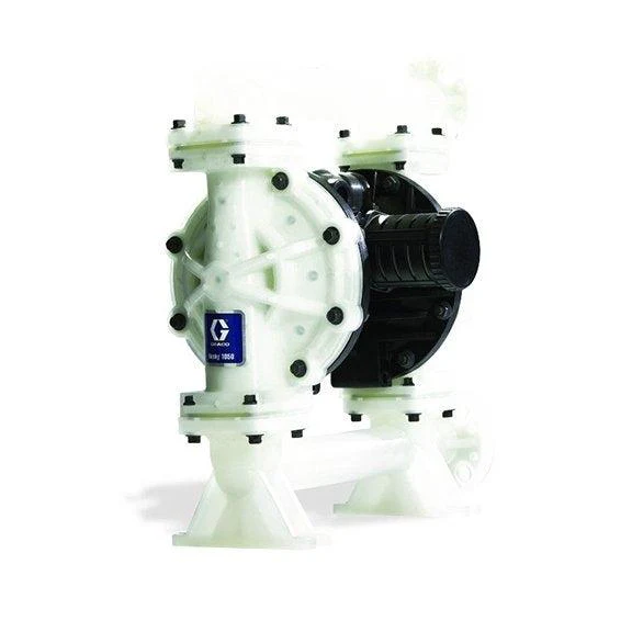 Graco Husky 1050 - 50 GPM - Cond Polypropylene Pump, End Flange, Pulse Count Cond Polypropylene Ctr Sct, Polypropylene Seats, PTFE Balls & PTFE Diaph - Ysert