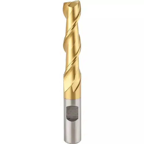Grizzly G9690 - Two Flute TiN Coated End Mills - 1/2