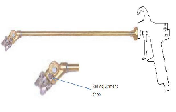 Binks Conventional Spray Gun Extension Style