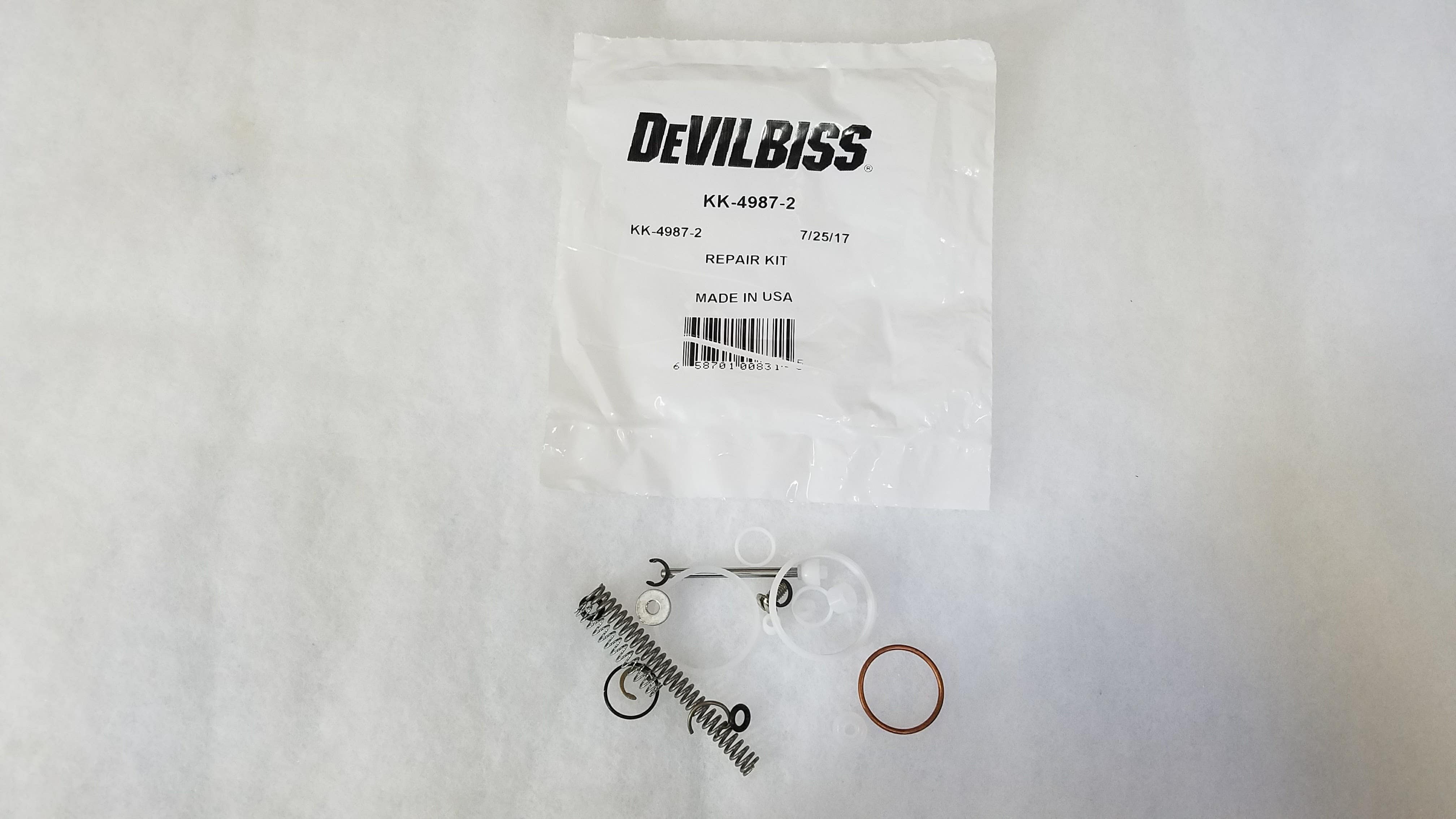 Devilbiss KK-4987-2 - JGA - GHV Spray Gun Repair Kit - Ysert