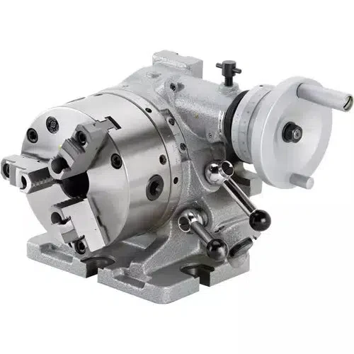 Grizzly H7506 - Horizontal/Vertical Rotary Indexing Table with Chuck - Ysert