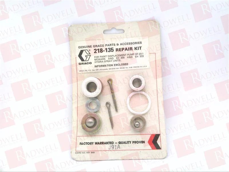 Repair Kit with Leather & Teflon Packings (23:1 Monark) - Ysert