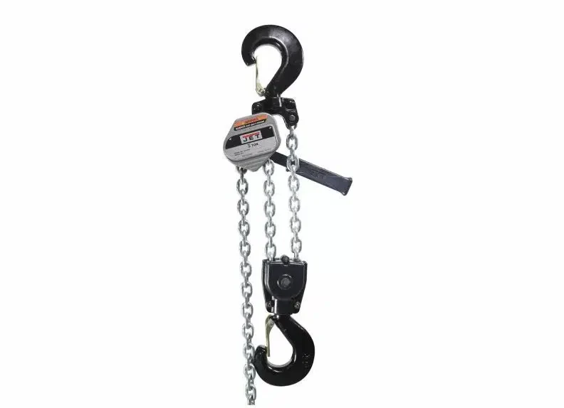 Jet Tools - JLA-300-20SH, JLA Series 3 Ton Lever Hoist, 20' Lift & Shipyard Hooks - Ysert