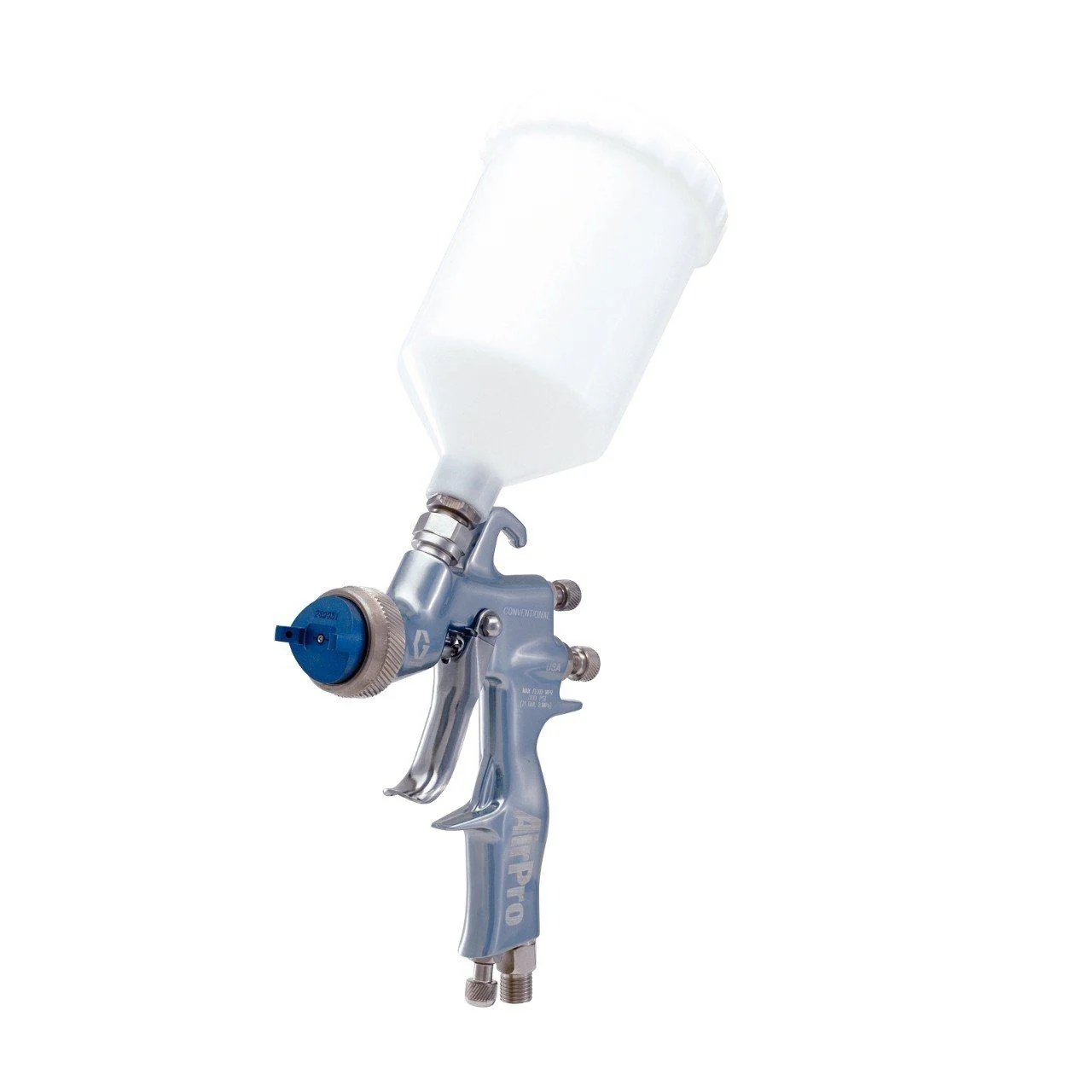 Graco Air Pro Conventional Gravity Feed Spray Gun w/0.070 inch (1.8 mm) Nozzle & Plastic Gravity Cup - Ysert