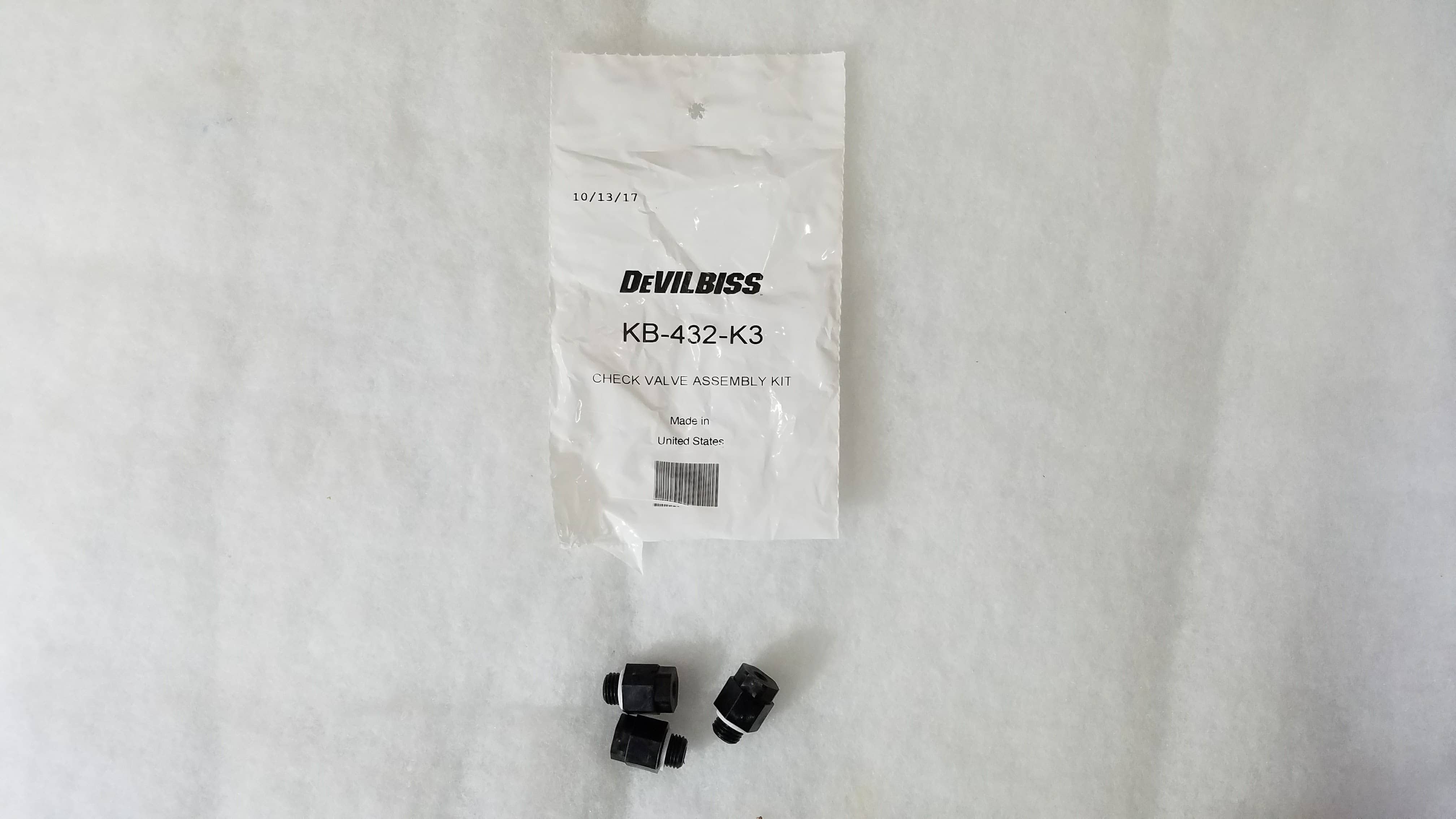Devilbiss KB-432-K3 Check Valve Assembly Kit - Ysert