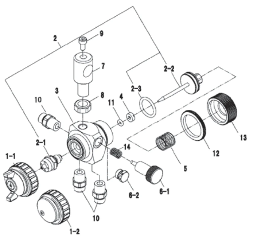 IWATA 93047982 2.0 Air Cap for TOF-5B/6B Auto Spray Guns - Ysert