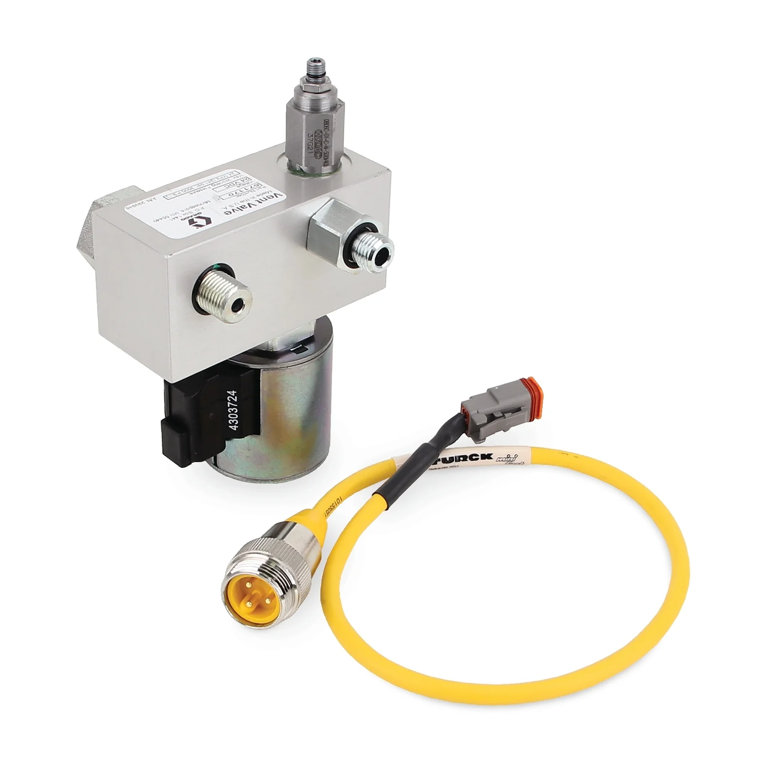 Graco Direct-Mount Vent Valves for G3™ Pumps - NPT, 24 VDC, 35-241 bar (500-3500 psi), Normally Closed, RH - Ysert