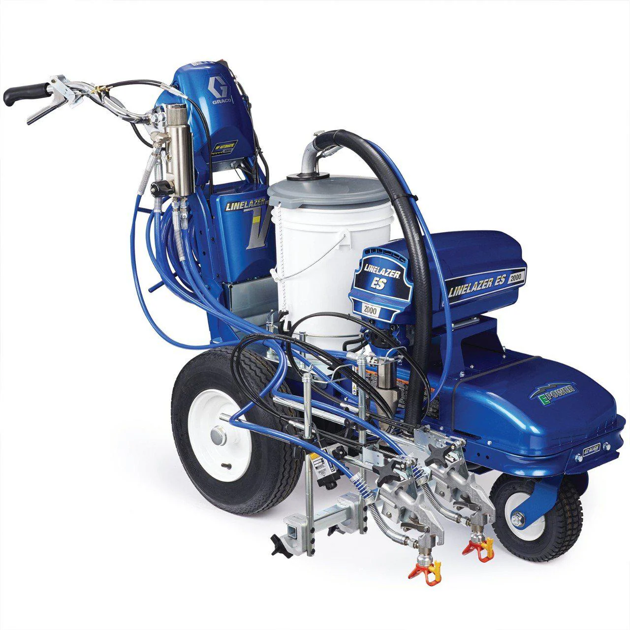 LineLazer V ES 2000 HP Automatic Series Electric Battery-Powered Airless Line Striper, 1 Auto Gun, 1 Manual Gun - Ysert