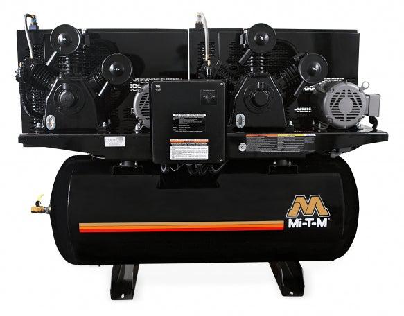 Mi-T-M Two Stage Electric Stationary Air Compressors - 68.4 CFM - 175 PSI - 10 HP - 120 gal - Ysert