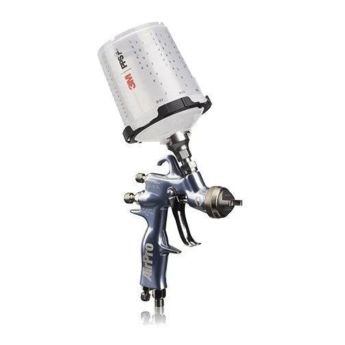 Graco AirPro Air Spray HVLP Gravity Feed Spray Gun w/ 0.055 inch (1.4 mm) Nozzle w/ 3M PPS Cup - Ysert