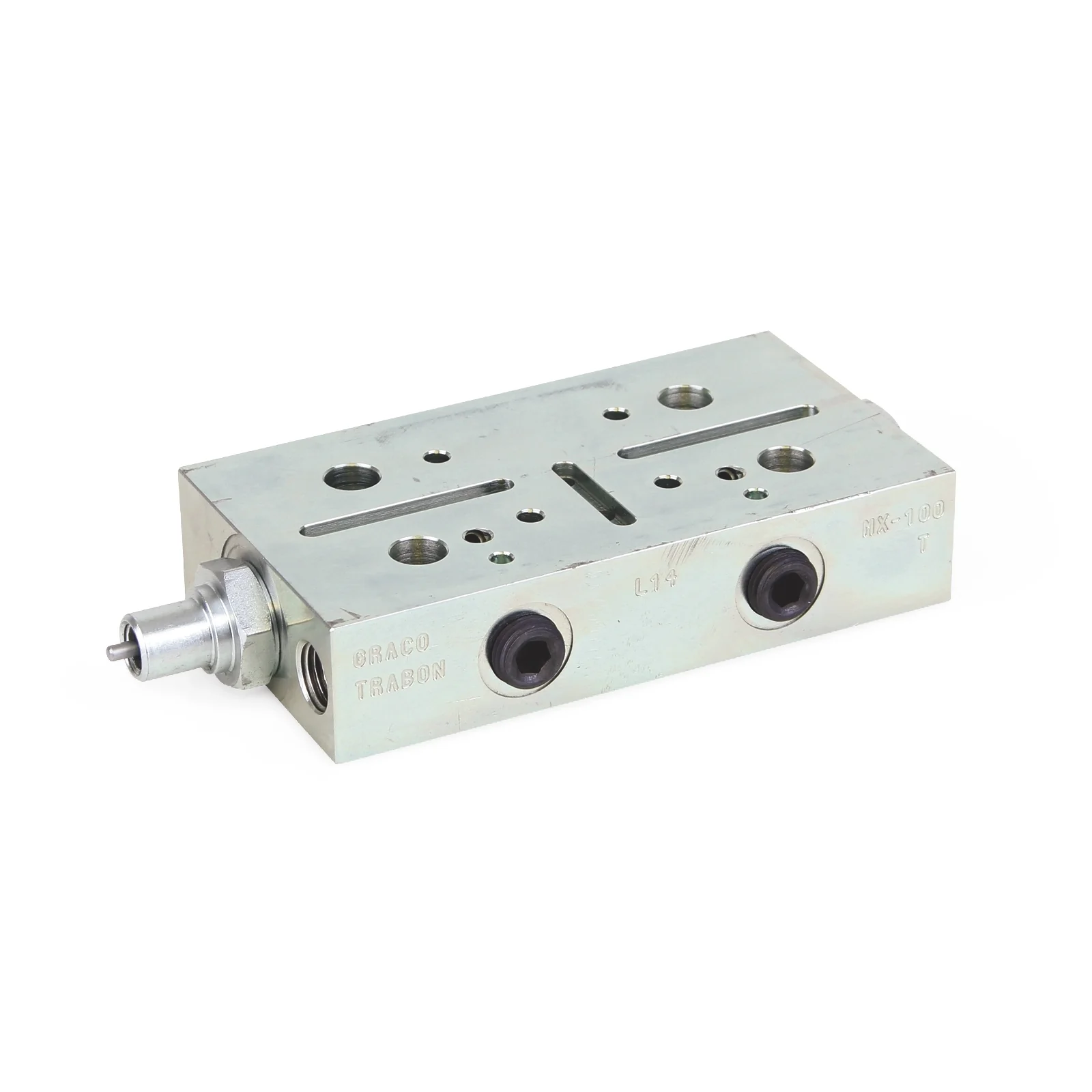 Graco Trabon® MX Divider Valve with Left Hand Cycle Pin Indicator - MX-150S - 4.92 cm³ (0.300 in³) - Ysert