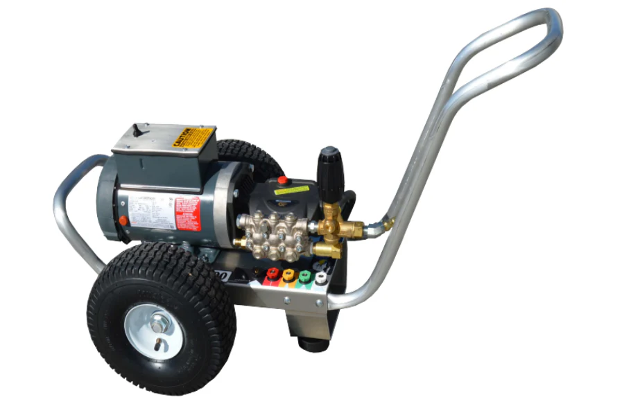 Pressure-Pro Eagle Series 1500 PSI @ 2.0 GPM 115V/1PH/18A/2.0HP General Pump Direct Drive K615 Motor Cold Water Electric Pressure Washer - Cart - Ysert