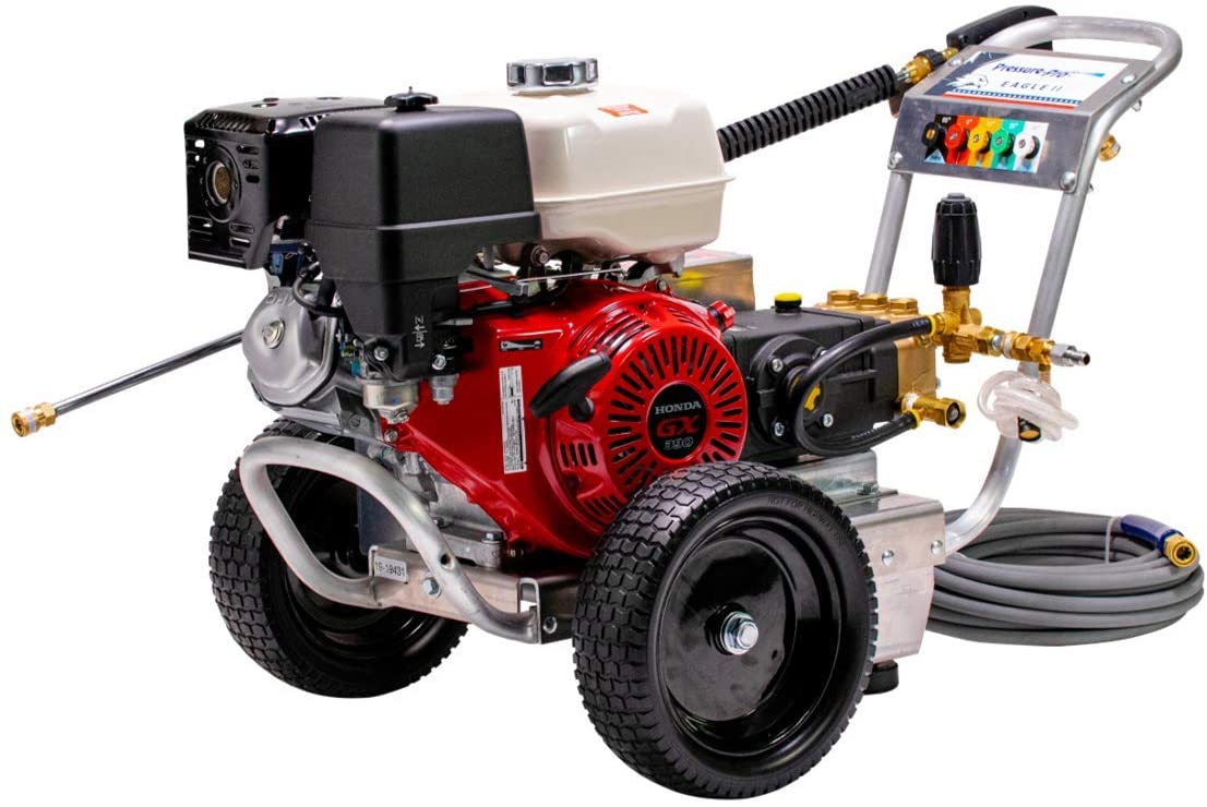 Pressure-Pro 4200 PSI @ 4.0 GPM Viper Pump Belt Drive Honda Engine Cold Water Gas Pressure Washer - Ysert