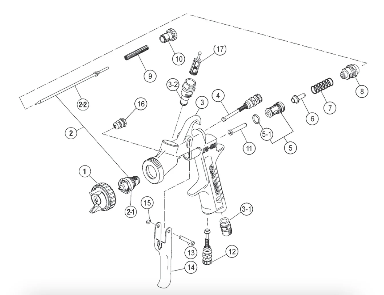 IWATA 93845531 Air Adjust Set - Ysert