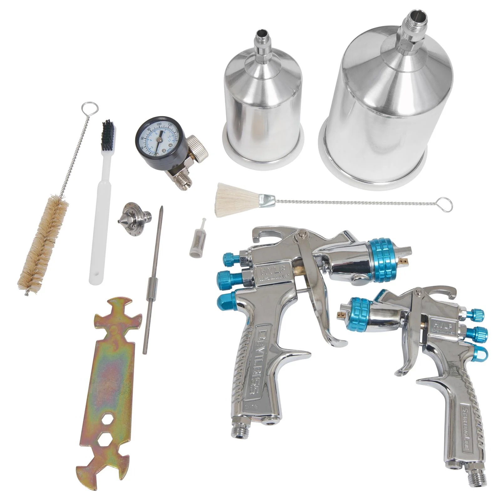 DeVilbiss StartingLine HVLP Gravity Feed Paint Spray Gun Kits 802342 - Ysert