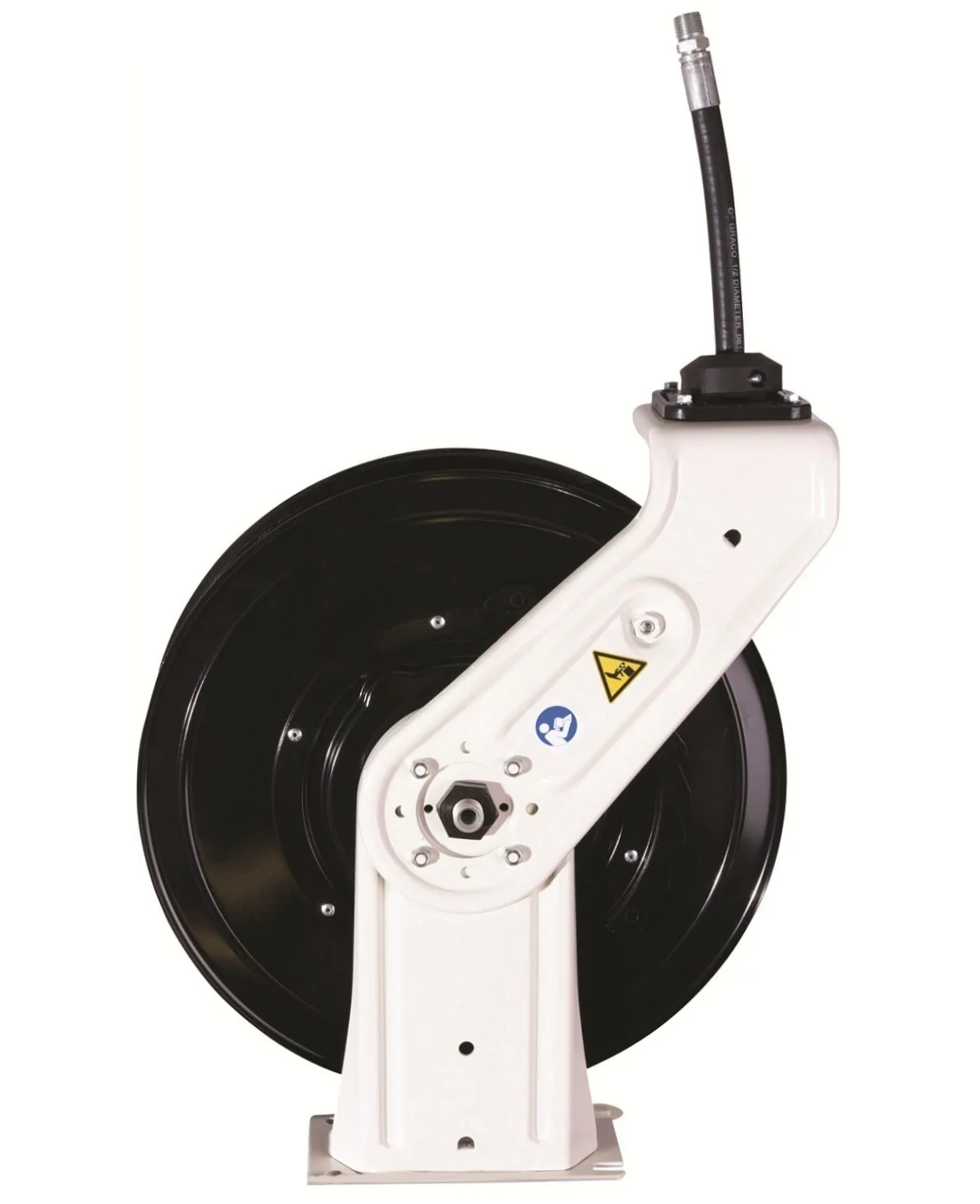 Graco SD 10 Series Hose Reel w/ 1/4 in. X 50 ft. Hose - Grease - White - Ysert