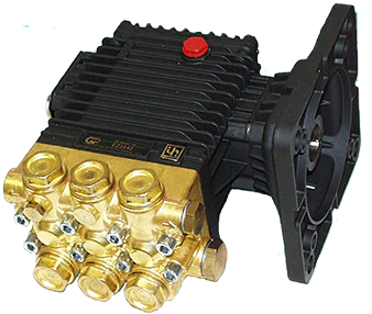 General Pump EZ2542E 2500 PSI  @ 4.2 GPM 1750 RPM 1-1/8” - Triplex Plunger - Electric 184CT Flange Hollow Shaft Replacement Pressure Washer Pump - Ysert