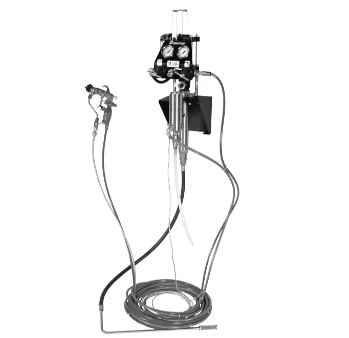 Binks 12:1 Air Assist Airless Wall Mounted Spray Outfit - Ysert