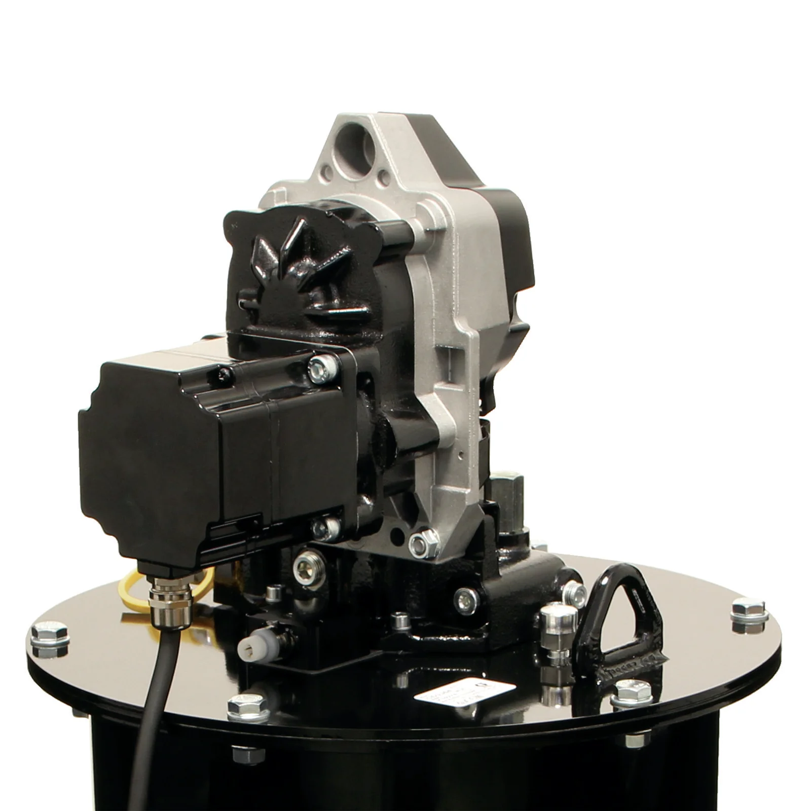 Graco Compact Dyna-Star® 24 VDC Oil or Grease Pump and 60 lb Reservoir without Follower Plate, Level Reporting - Ysert