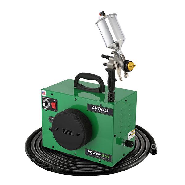 Apollo Power-5 VS+ 5-Stage 120V HVLP Paint Sprayer w/ 32' Air Flex Hose  A7700GT-600 Spray Gun & PLUS Accessories - Green - Ysert
