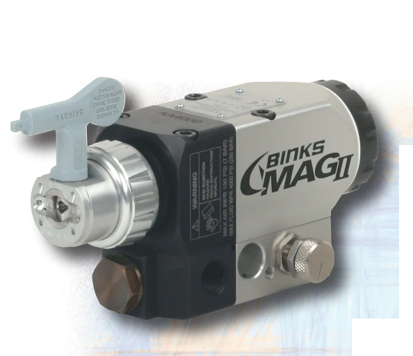 Binks 0511-MHTO MAG II HVLP Automatic Air Assist Airless Spray Gun w/ Twist Tip - Ysert