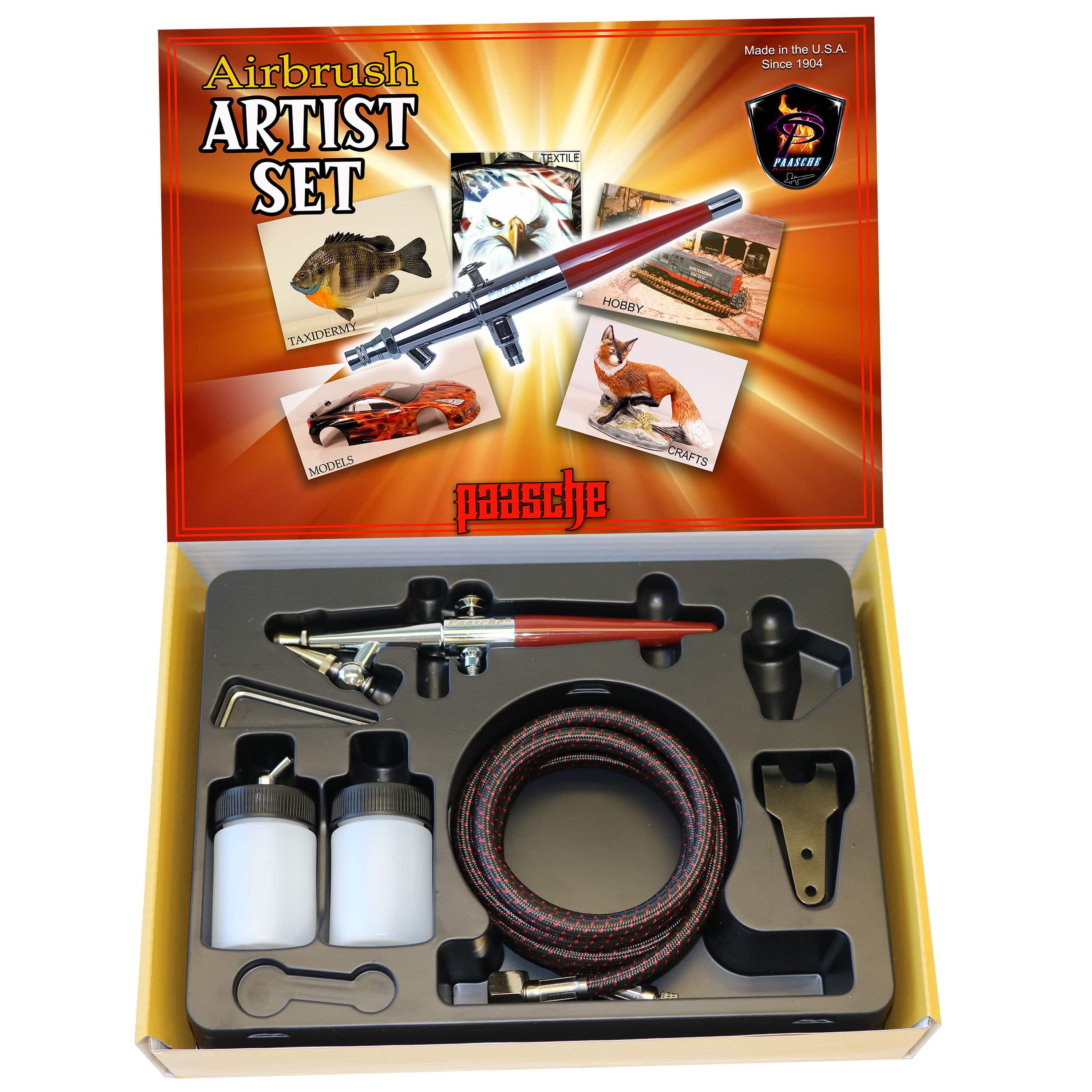 Paasche Single Action External Mix Set (.65mm head) & A-202 Adapter - Ysert