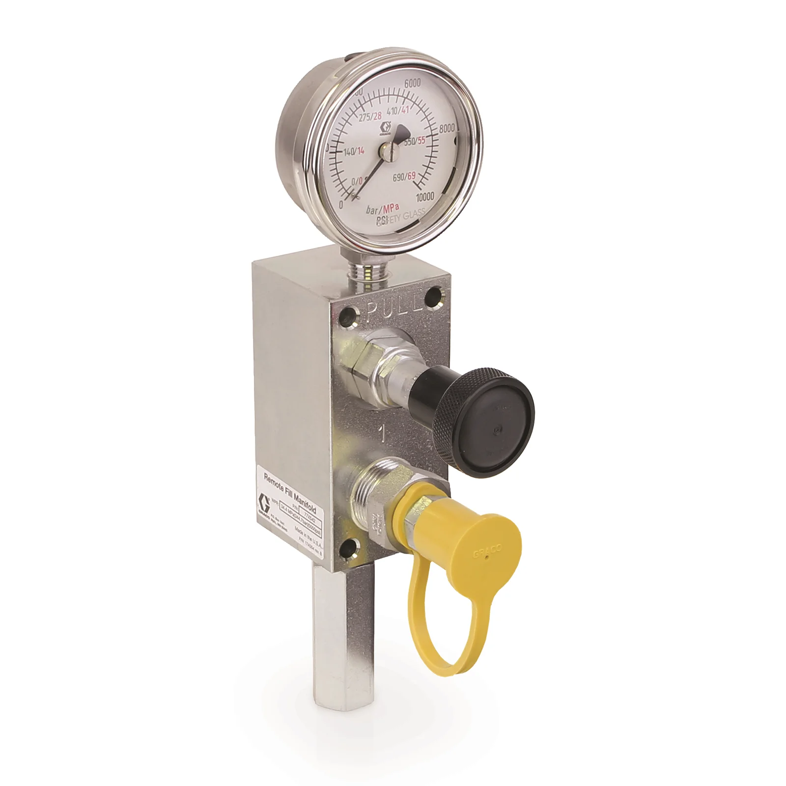 Remote-Fill Port Manifold with Vent for Dyna-Star® Electrically-Powered HP and HF 24 VDC - Ysert