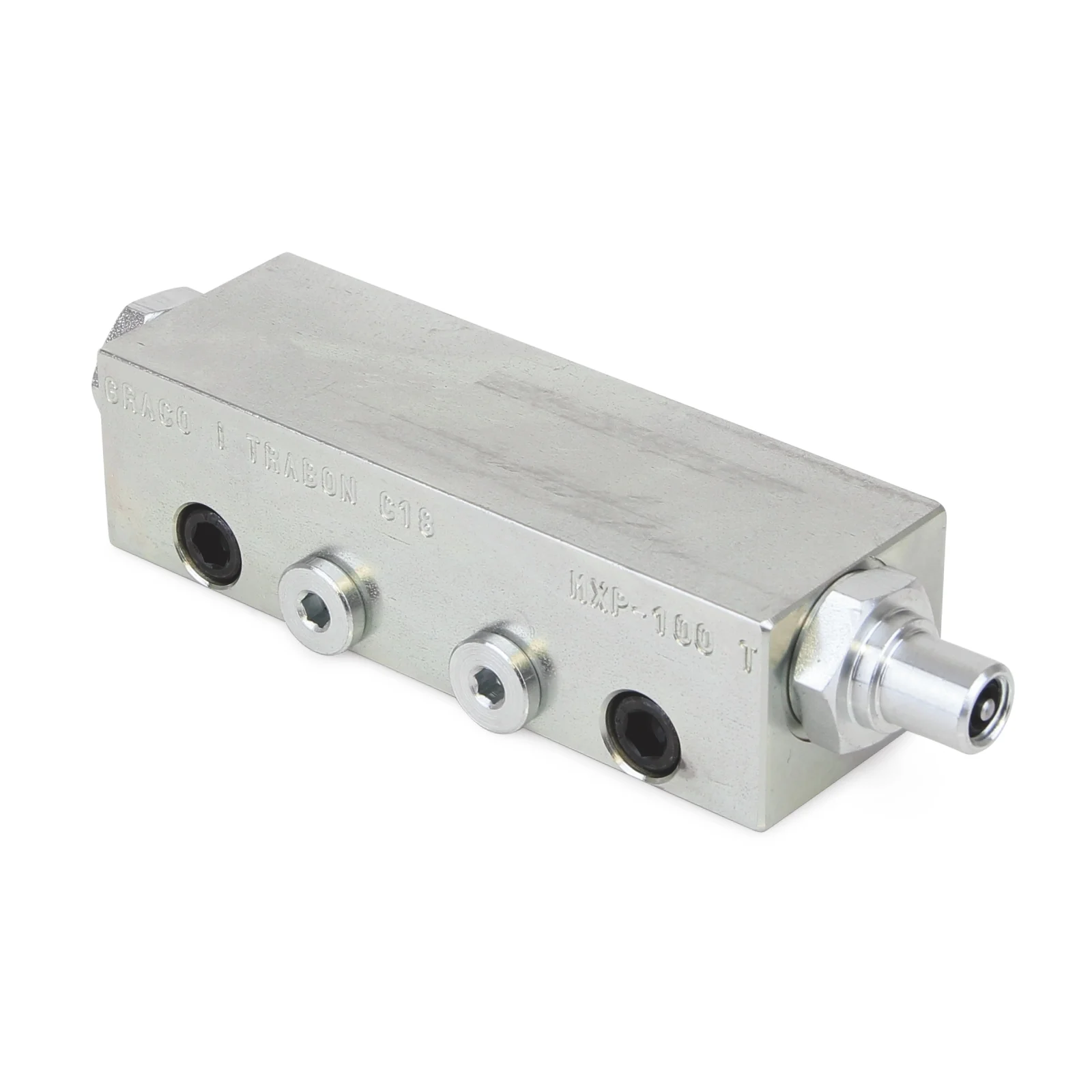 Graco Trabon® MXP Modular Divider Valve with Indicator - MXP-50T - 0.82 cm³ (0.050 in.³) - Ysert