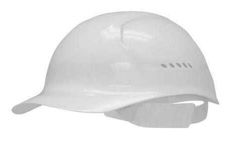 Bullard BKWHV Bump Cap Non-Vented Vinyl Brow Pad - White - 25pcs / Case - Ysert
