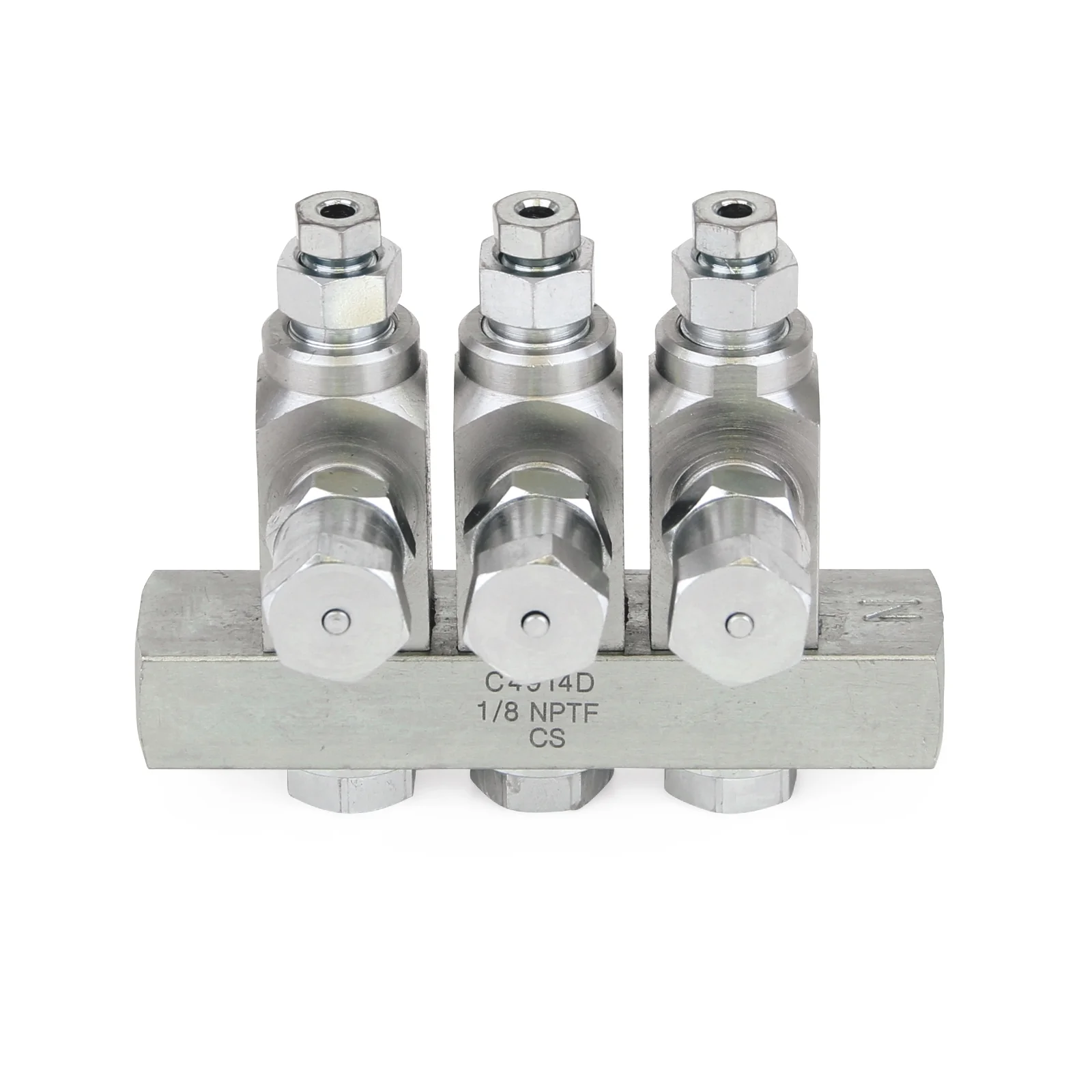 Graco GL-42™ Oil Injector, Carbon Steel, 3 Injector Manifold, 1/8 BSPP x 6 mm - Ysert