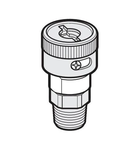 Allegro 14 Coupler, Schrader Brass, 970071C - Ysert