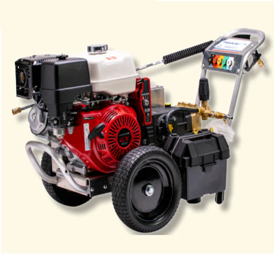 Pressure-Pro Eagle II 3000 PSI @ 5.0 GPM General Pump Belt Drive Gas Honda Engine Cold Water Pressure Washer w/ Electric Start - Cart - Ysert