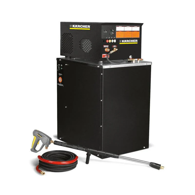 K'A'RCHER 2000PSI @  4.2 GPM Belt Drive 6.2hp 460V Three Phase 55amps Karcher KM Electric Hot Water Pressure Washer Electric Heated - Ysert
