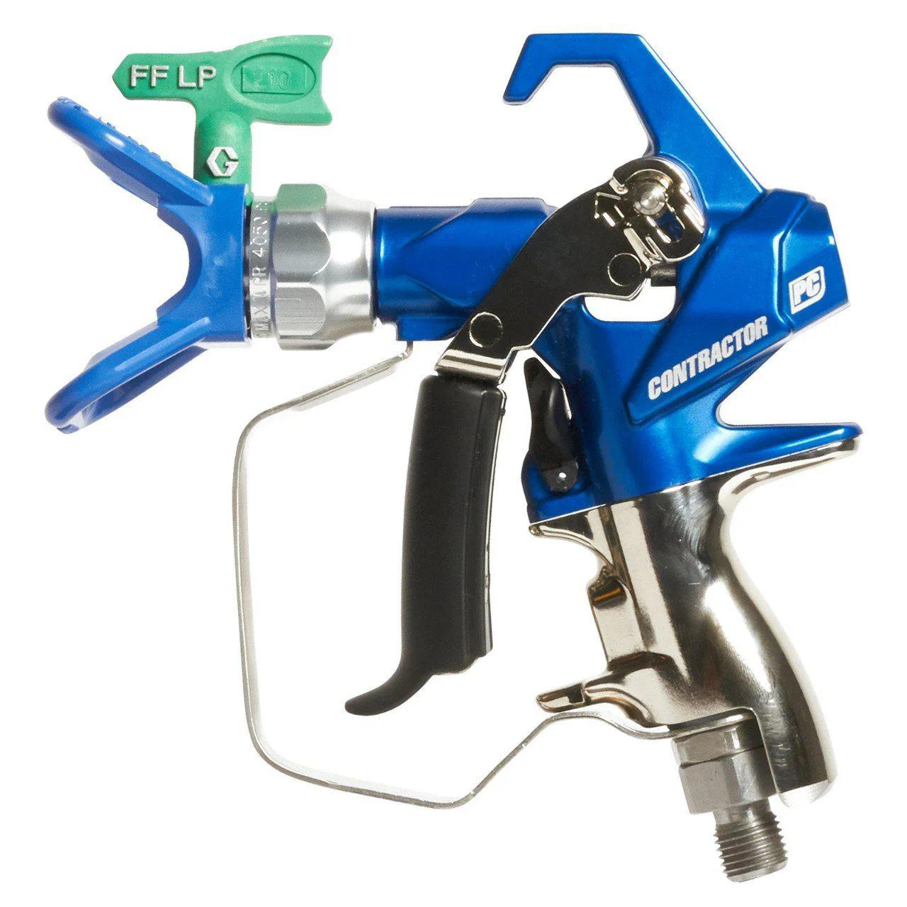 Graco Contractor PC Compact Airless Spray Gun with RAC X FFLP 210 SwitchTip - Ysert